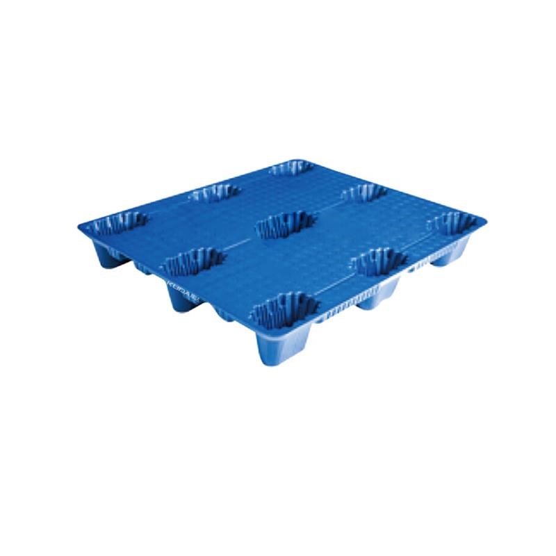 库达1010A吹塑九脚塑料托盘货运塑料垫仓卡板L地板贴台吹塑卡板