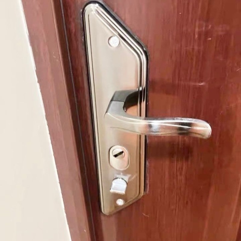 防盗门把手老式面板三角把手孔距v235mm盼通用型保防盗门拉手12-0