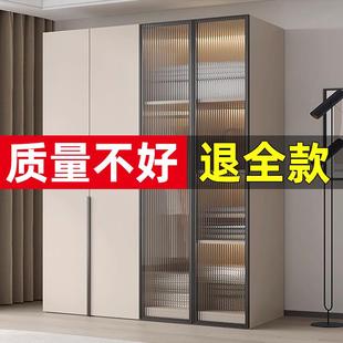 储物柜小户型家用卧室实木儿童衣橱 衣柜现代简约出租房用简易组装