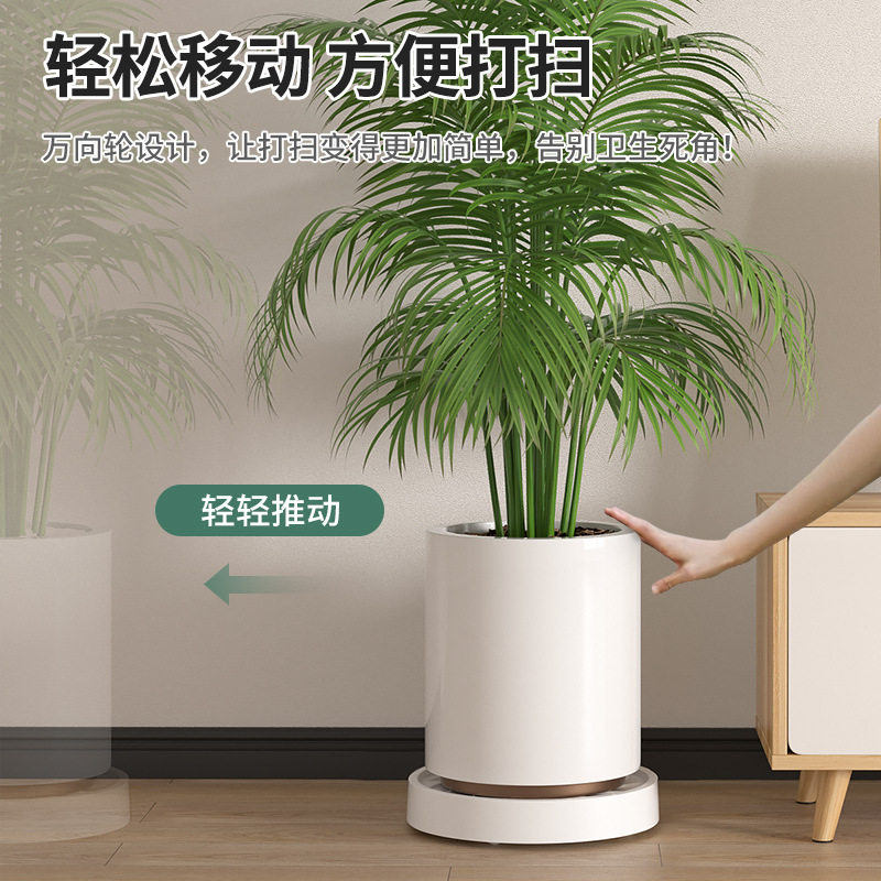 可移动储水花盆托盘加厚