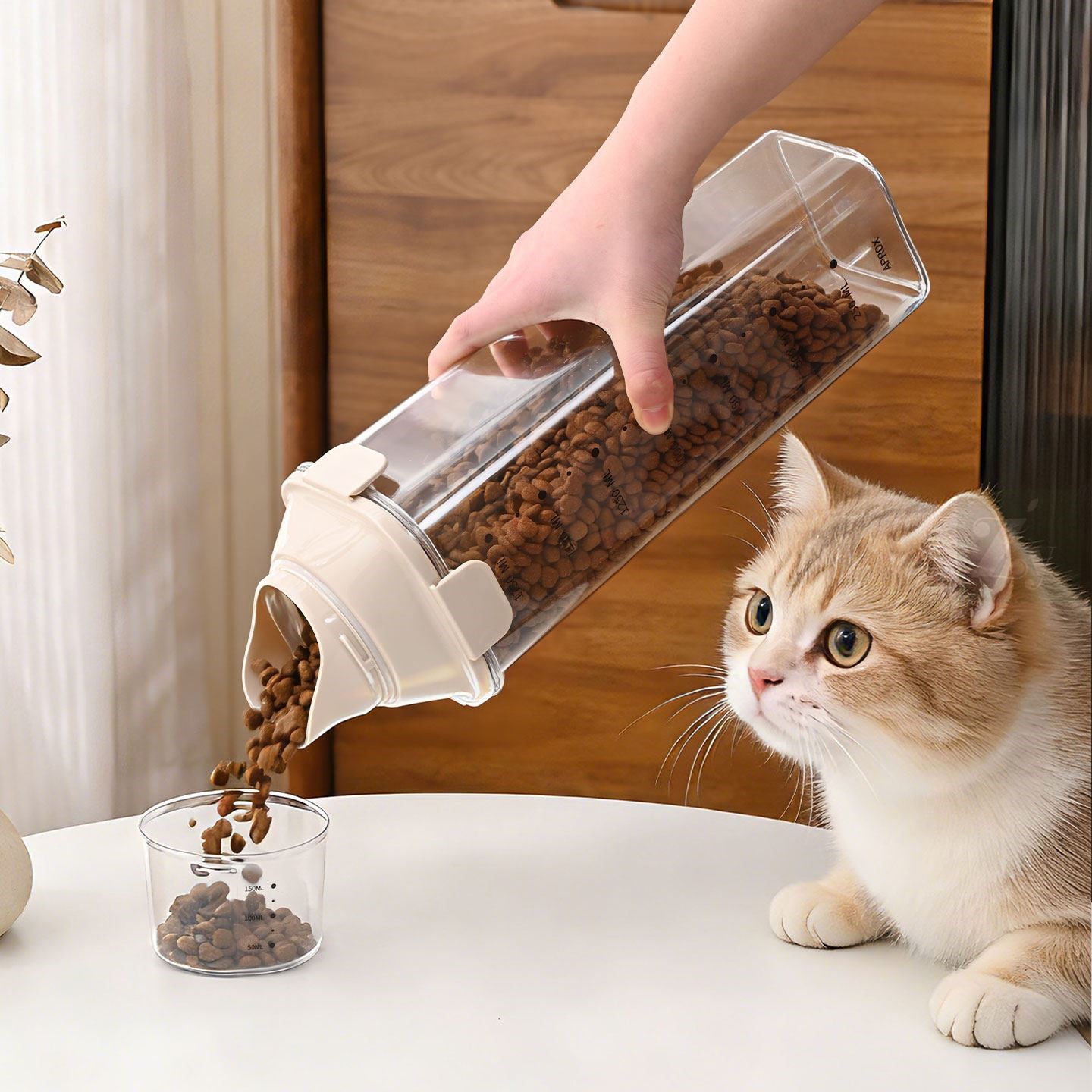 猫粮储存桶狗粮密封罐宠物零食用品防潮收纳盒真空猫咪储粮桶盒子