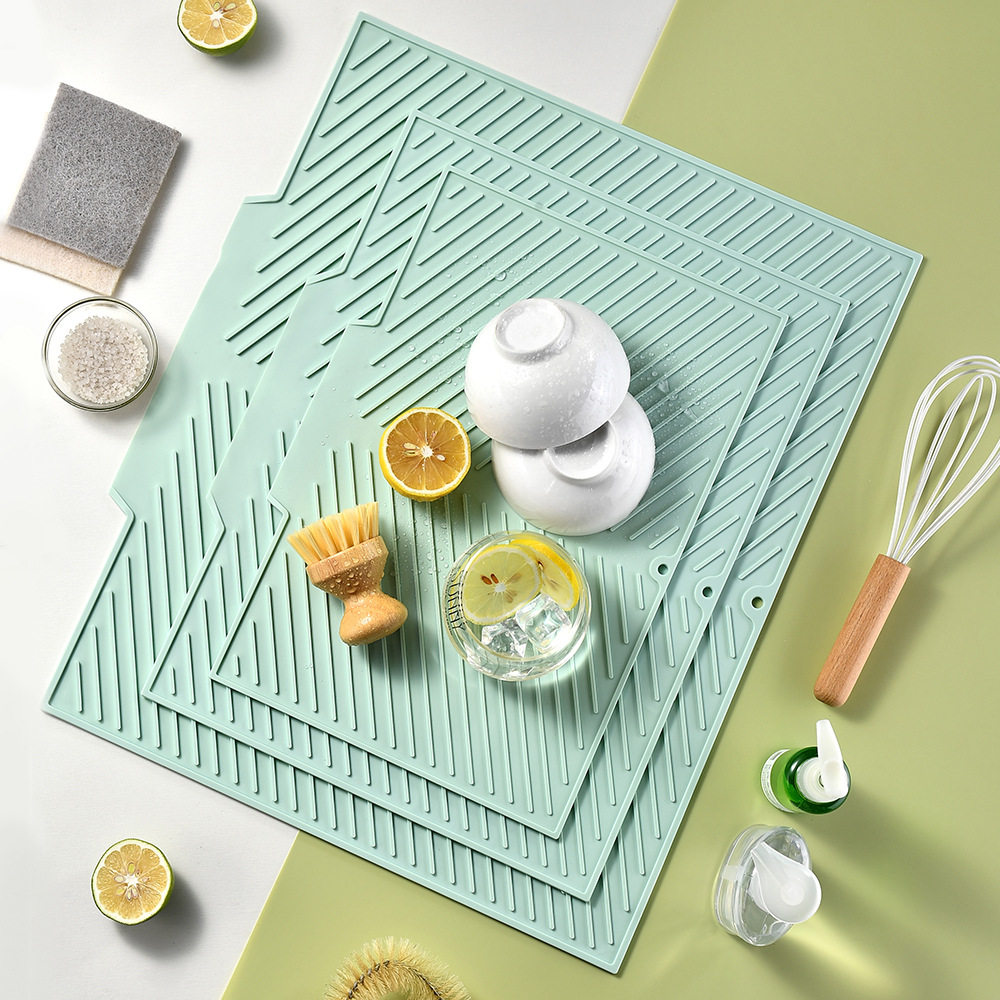 厨房家用简约横纹台面硅