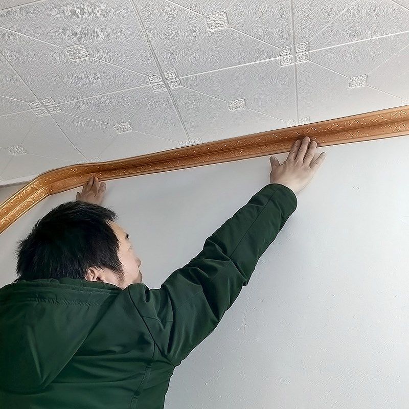 顶角线装饰自粘吊顶边框条天花板阴角线墙贴阳角防撞条墙顶边角线