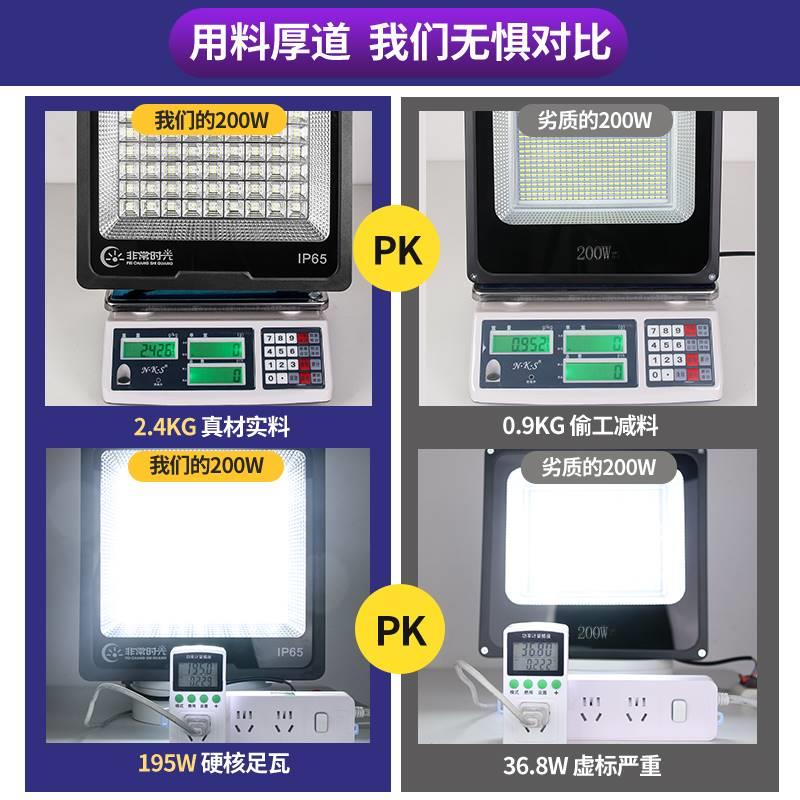 led投光灯户外照明工程探照室外防水工作工地工业门头招牌投射灯