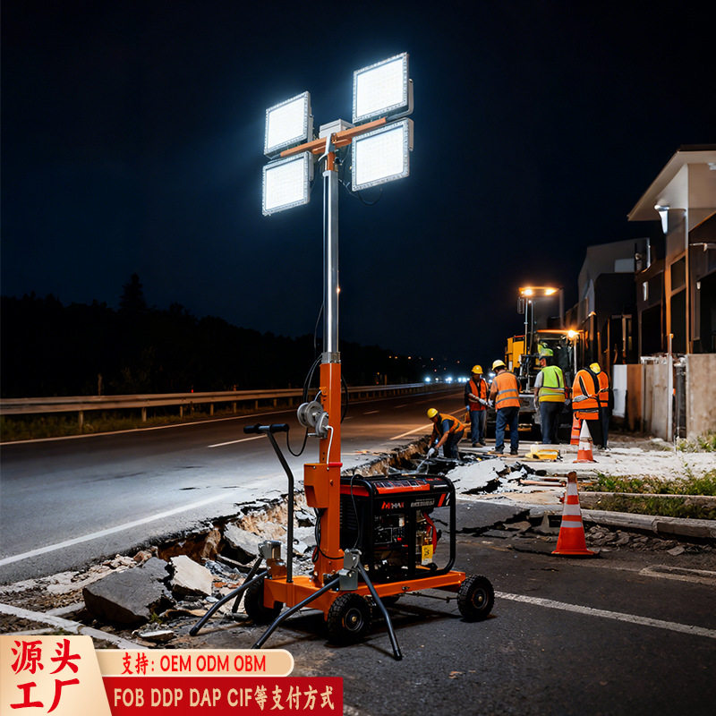 tow-behind light tower牵引式7米户外移动照明灯塔应急照明灯塔