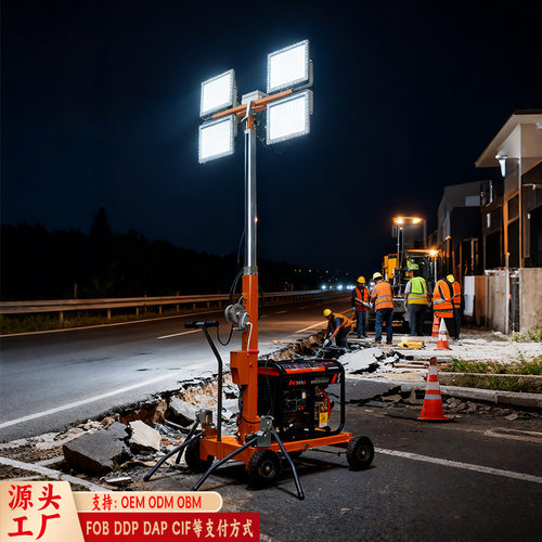 tow-behind light tower牵引式7米户外移动照明灯塔应急照明灯塔