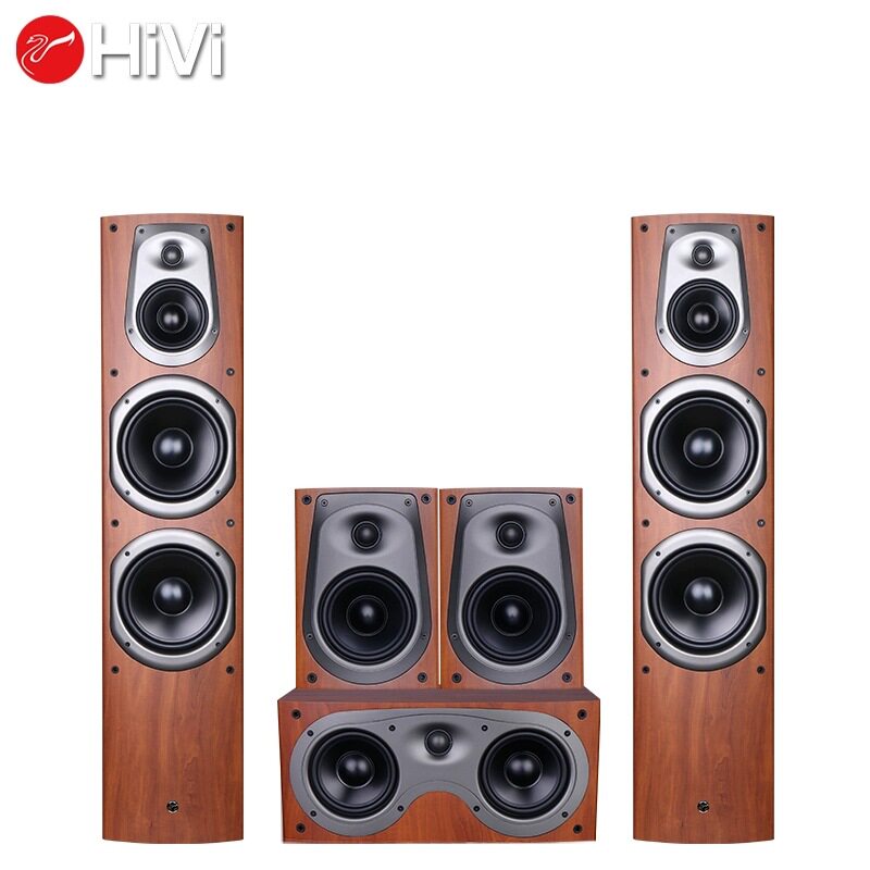 Hivi/惠威 D600家庭影院5.0家用客厅音响套装木质hifi环绕音箱