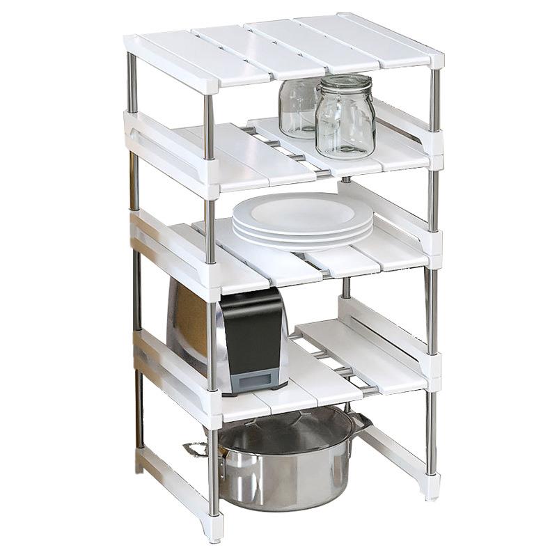 5ZV75ZV7衣柜分层隔板可伸缩多层免打孔省空间柜子分层架橱柜