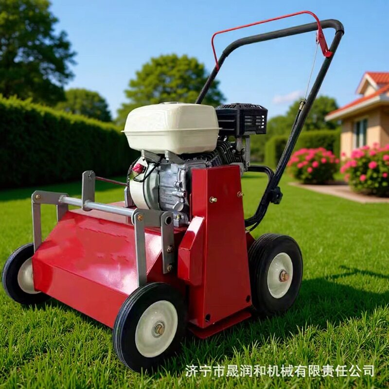 草坪养护杂草梳理机汽油手推式梳草机草坪专用园林绿化工具