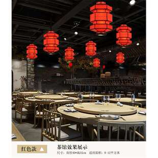 2023年新火锅店吊灯客厅面馆吧台饭店餐厅铁艺装饰过道古风阳台灯