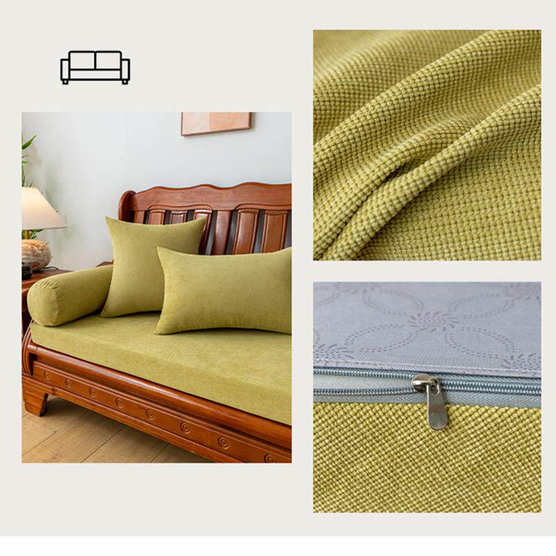 纯色四季通用实木沙发垫子加厚加硬老式木质沙发坐垫沙发垫海新品