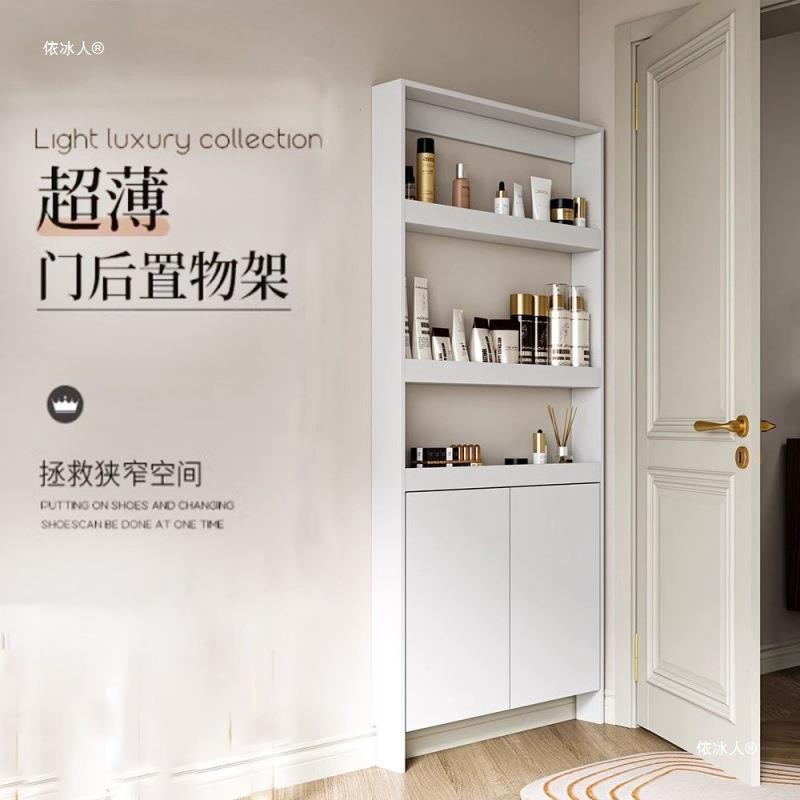门后超薄置物架卧室墙上儿童书架极窄多层架子落地阅读薄书柜收纳