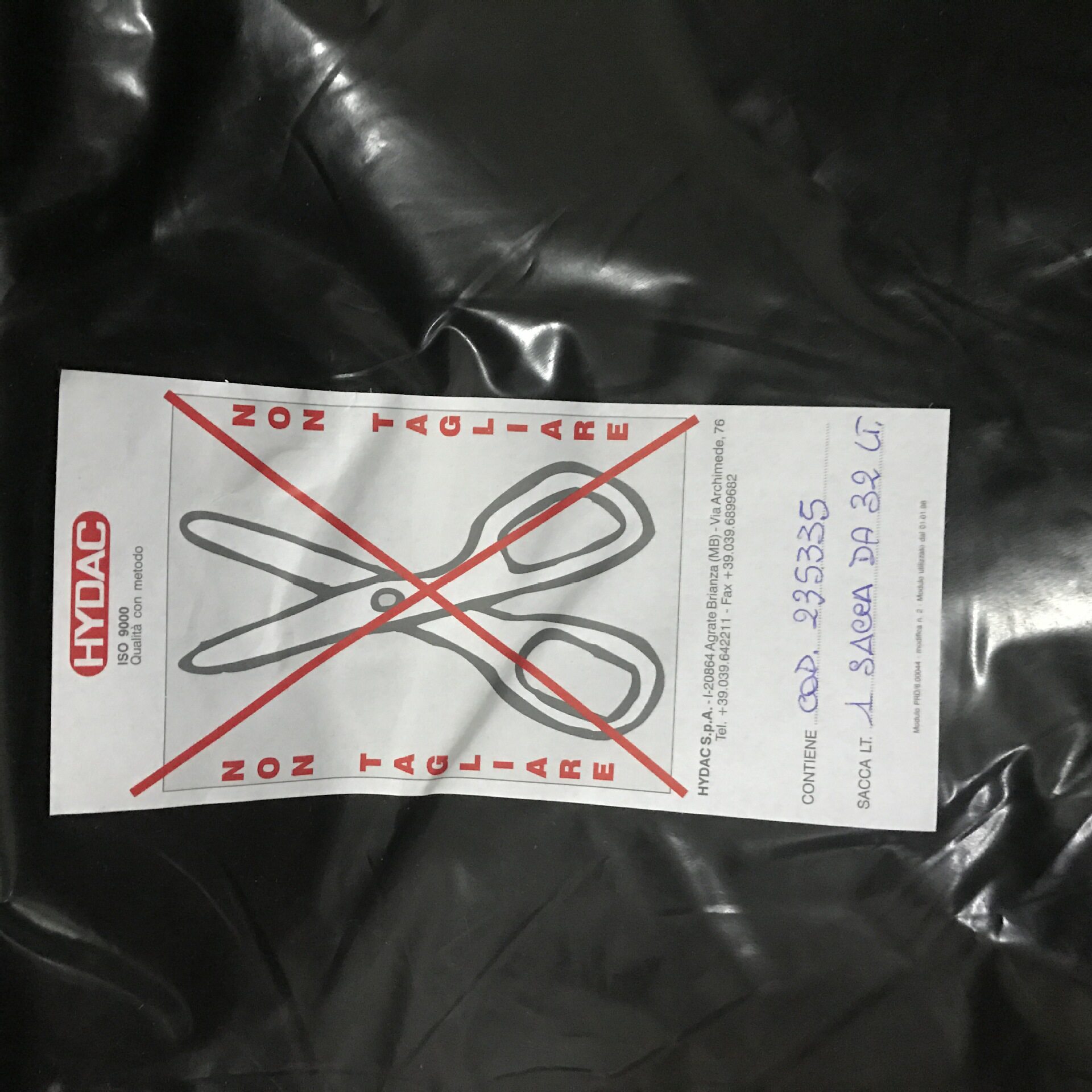 贺德克20L皮囊现货包邮