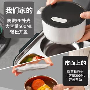 新款不锈钢饭盒上班族2025新款成人大容量餐盒食堂打饭分格餐盘无