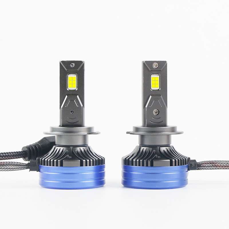 汽车LED大灯120W大功率双铜管超亮聚光改装h7h11H4 9005 9007灯泡