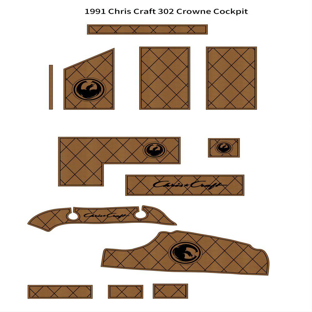 1991ChrisCraft302Crowne游艇船舶EVA柚木地板亚马逊热销