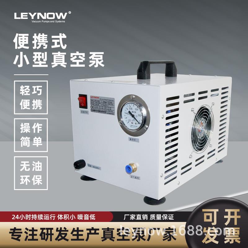 莱诺无油真空泵小型便携式实验室负压真空泵工业用电动抽真空泵