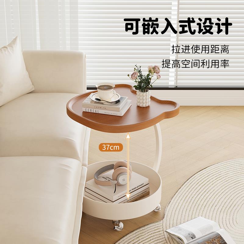 轻奢沙发边几现代简约客厅可移动茶几小桌子卧室床头柜推车置物架