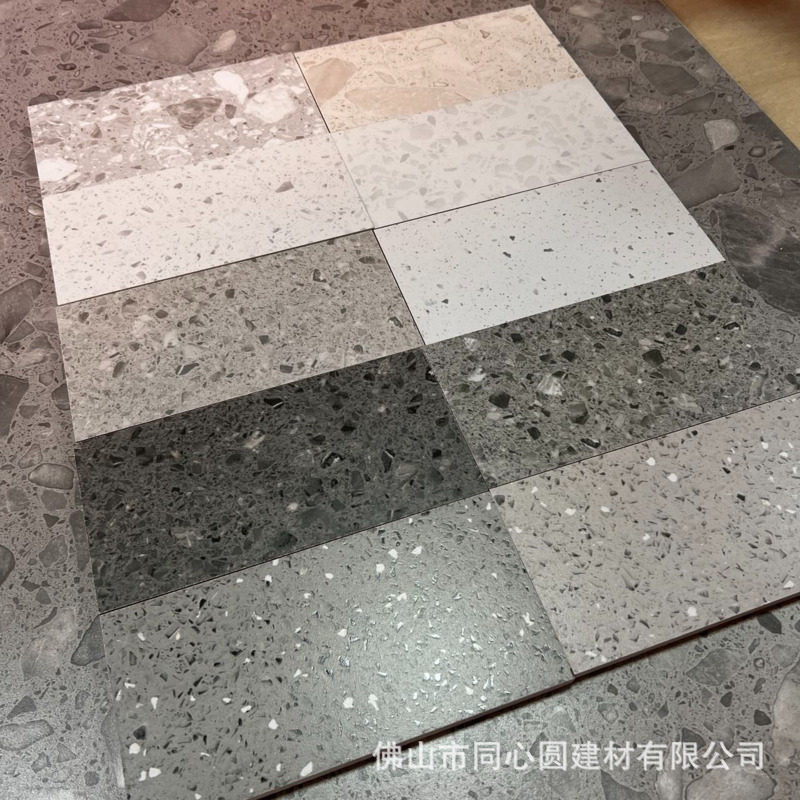 暖色水磨石瓷砖 粉色水磨石大板精雕 微哑光水磨石750X1500地砖