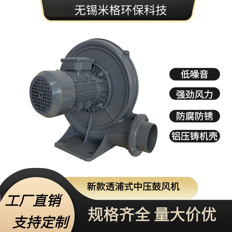 送风送料气体循环通风换气物料输送鼓风机玻璃清洗机配套中压风机