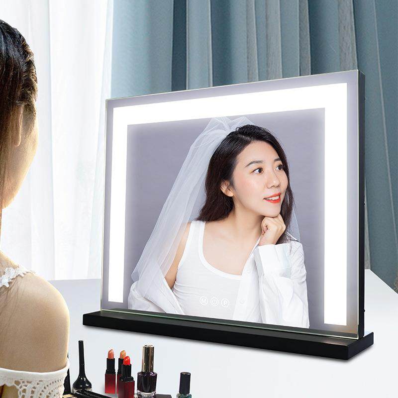 爆品好莱坞化妆镜大尺寸带led灯桌面梳妆镜台式镜子