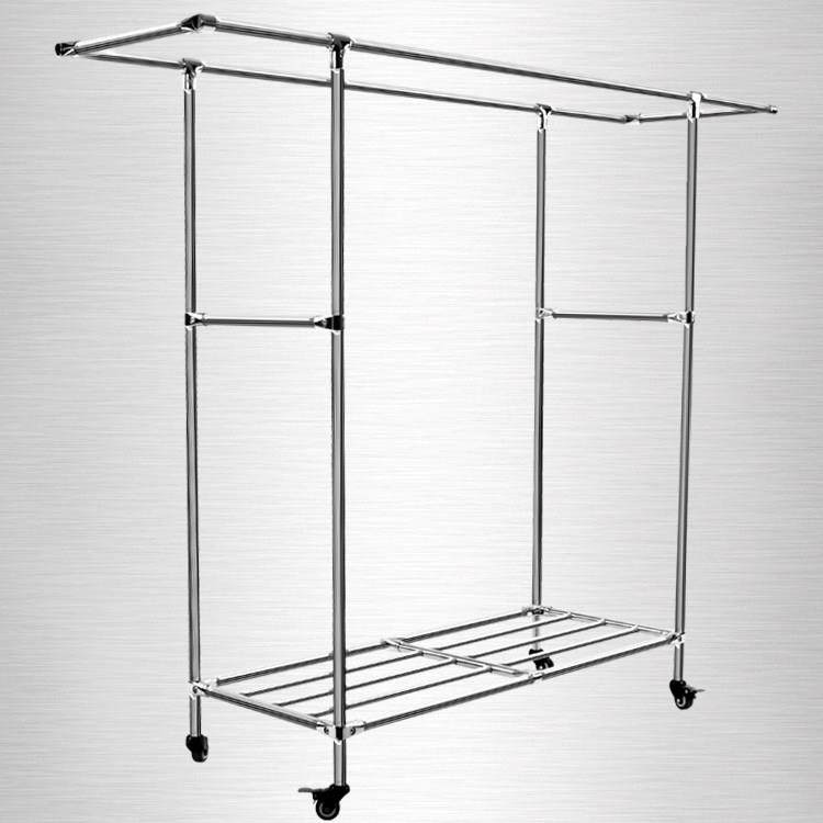 304不锈钢双杆落地晾衣架挂衣架杆室外移动晒被架子晒凉衣 等优化,收纳整理,置地/升降晾晒衣架,淘宝优惠券,粉丝福利购,淘宝优惠卷