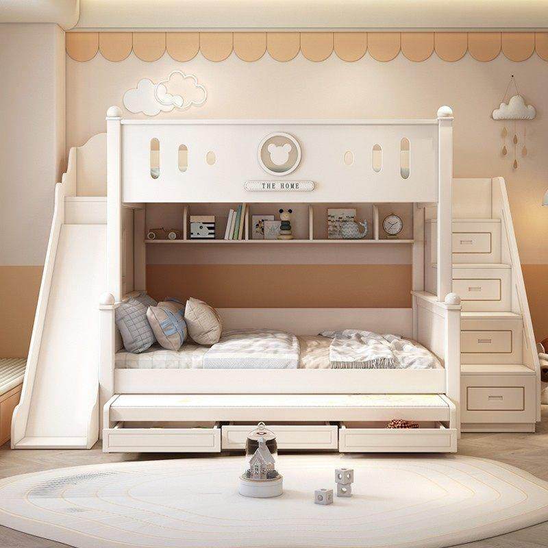 儿童床上下床双层床两层高低子母床上下铺小户型组合床带滑梯实木,住宅家具,高低/子母床,淘宝优惠券,粉丝福利购,淘宝优惠卷