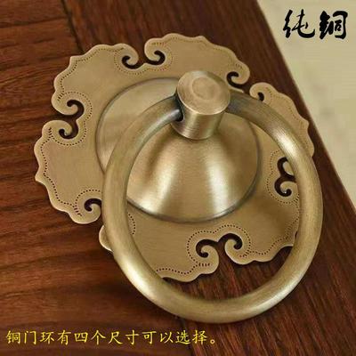 门环老式门老铜门扣仿古门环大门拉手古铜铜门环纯铜木门把手老式