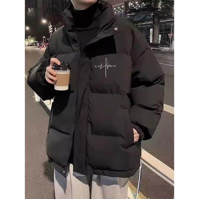 2025新款美式高街羽绒服男冬季加厚保暖情侣款痞帅青少年冬装外套