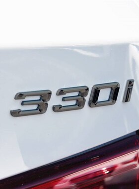 适用于BMW3系GT黑色车标GT320I328I330I335OI字标后尾标M320I标志