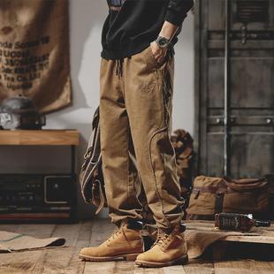 dzq裤 2505 子男士 025新款 潮牌春 秋美式 宽松2秋冬休闲脚裤 重磅工装