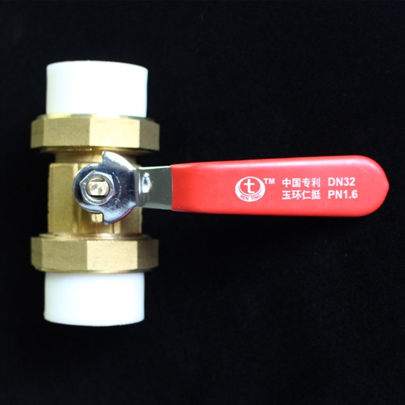 玉环仁挺双活接黄铜球阀PPR水管配件开G关接头热熔206分25阀门球