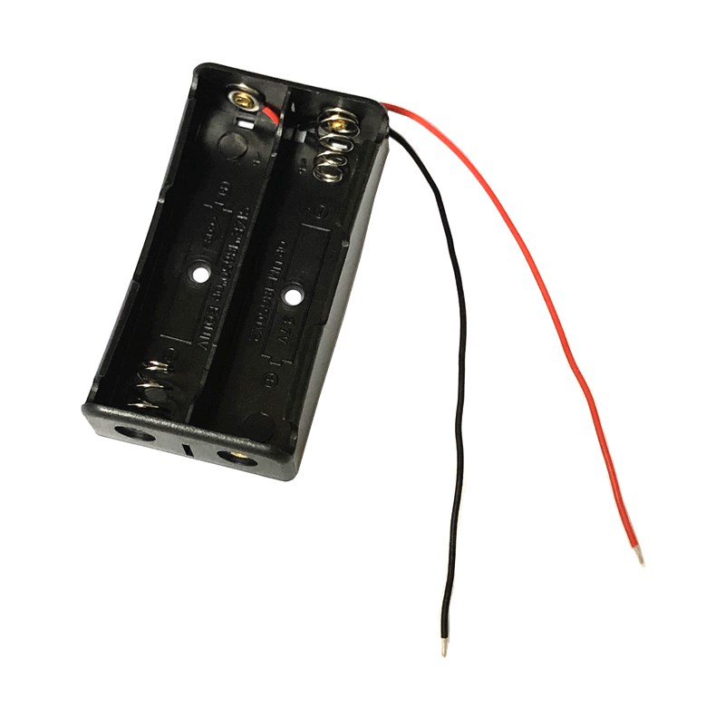18650 电池盒两节电池盒2节/充电座 带粗线 串联的