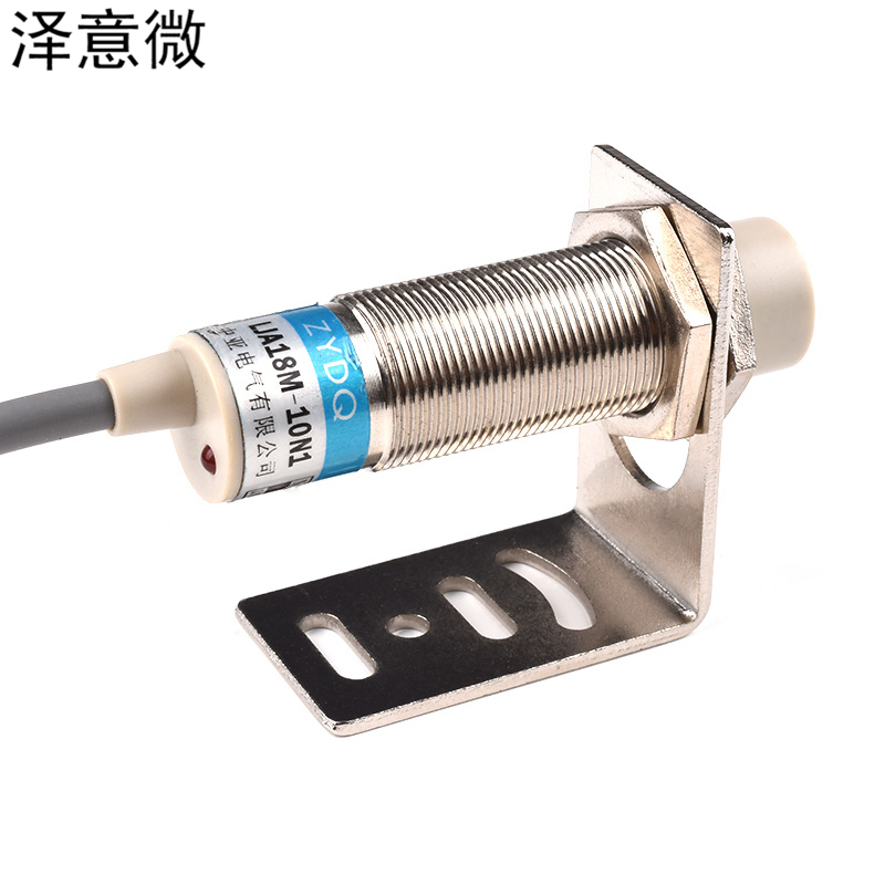 接近开关LJA18M-10N1长圆柱电感式传感器 直流三线常开NPN传感器