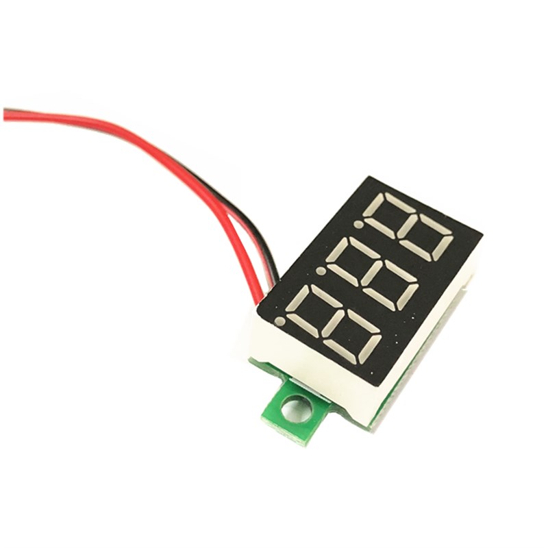 两线电压表0.36寸 DC4.5V30V 直流电压表头 摩托车电压表 数显表