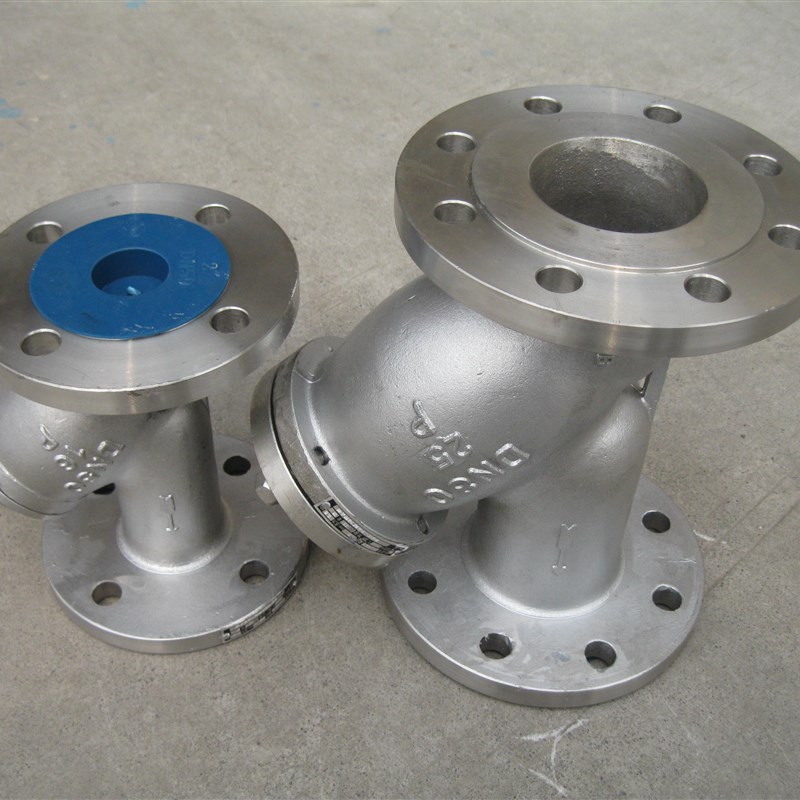 GL41W-16P不锈钢高温蒸汽法兰Y型过滤器DN2P5-200水处理 气动