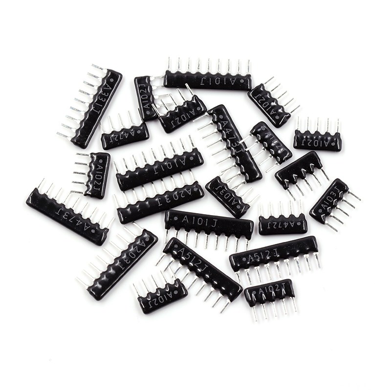 9脚9P排阻5P A103JG 1K 4.7K 10K 5.1K 20K 100 220 330 470 560R