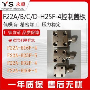 F22B-H25F调压溢流压力阀两通逻辑伐油液压打包机滑芯插件F21盖板