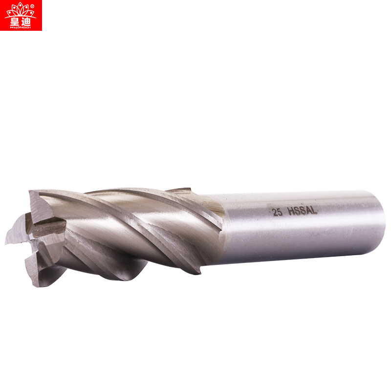 1-25MM加硬白钢立铣刀4刃全磨过中心 M2AI含铝高速钢白钢铣刀4刃