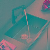 极速厨房黑色纳米水槽单槽304不锈钢洗菜M盆手工台下大水池家用洗