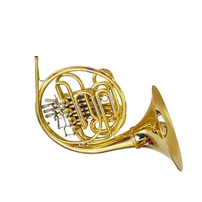 新品永恒YONGHEnNG双排圆号降B调转F调圆号法国号白铜变音管初学