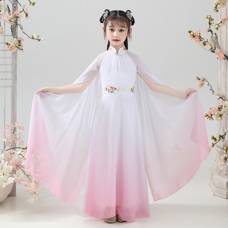 极速女童超仙汉服中国风女中大童古筝演出服仙女R气质飘逸钢琴长,童装/婴儿装/亲子装,汉服,淘宝优惠券,粉丝福利购,淘宝优惠卷