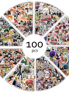 极速100bpcs Anime Stickers Demon Slayer Hunter X Graffiti DI