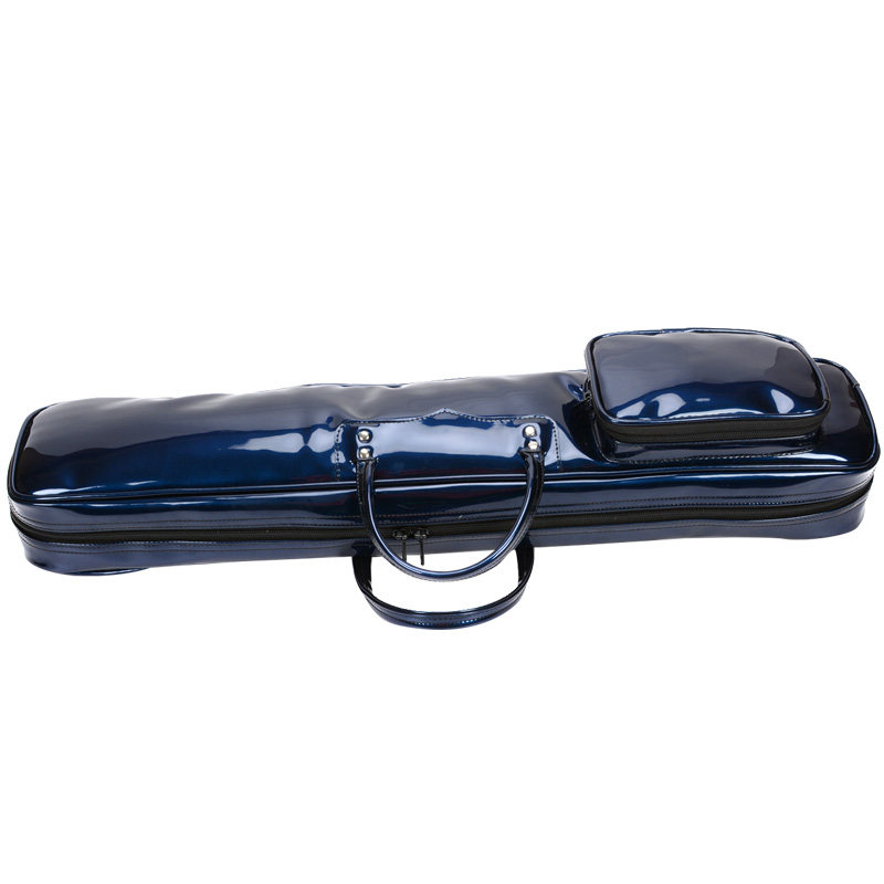 新品漆皮a75cm竹笛包单肩背90cm笛子包亮面加棉笛萧包装7只笛子