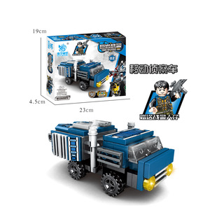 极速厂家1006易积变模型积木拼装战F神战警人仔武器男孩益智积木