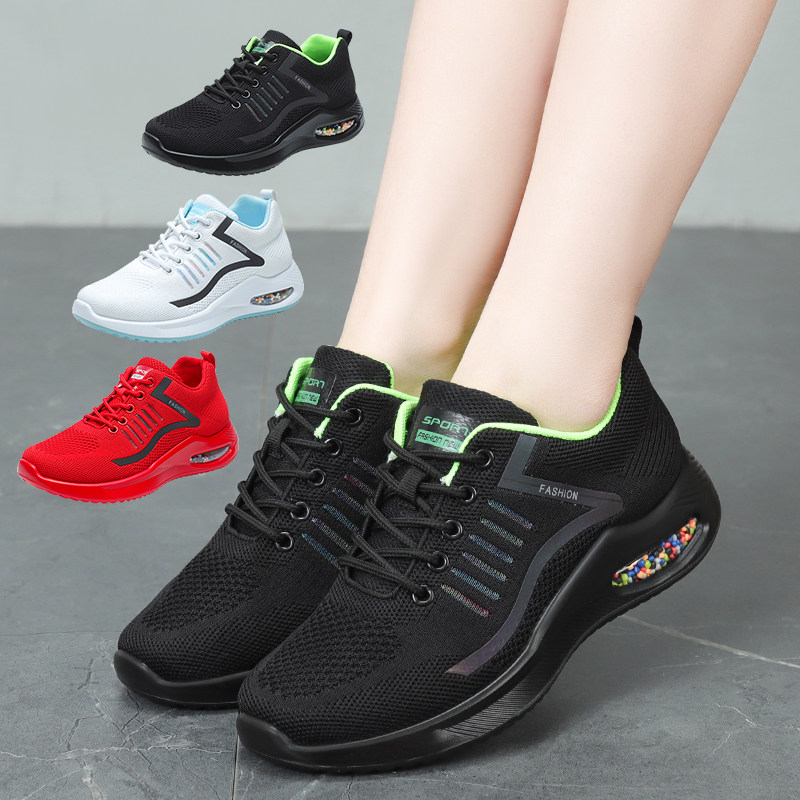 新品新款广场舞鞋j女软底透气舞蹈鞋现代舞鬼步舞健美操运动鞋气