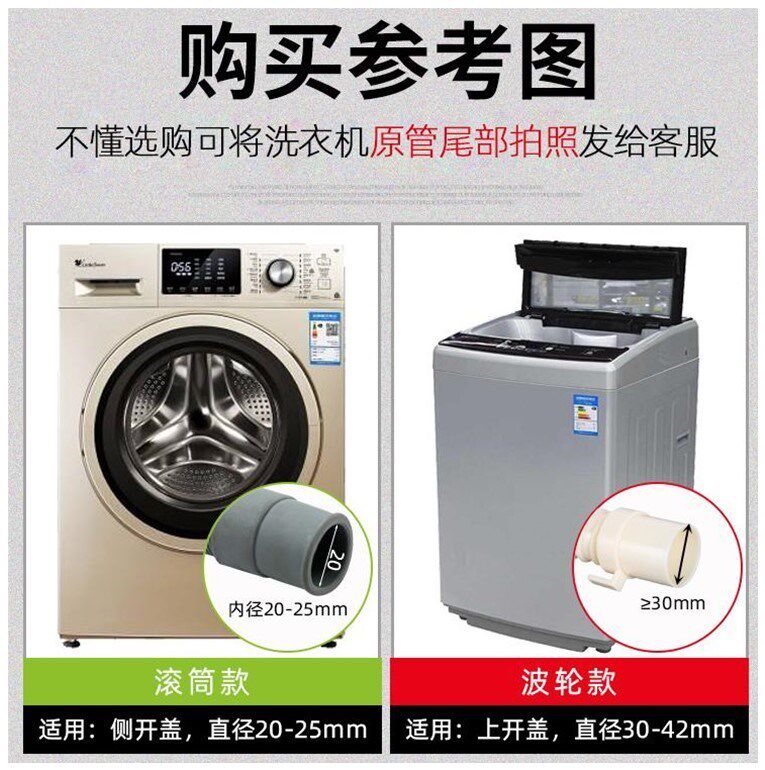 极速适用b洗衣机排水管延长管滚筒管子下水管加长通用