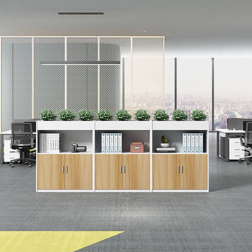 极速苏迪尔花槽柜办公室隔断矮柜子收纳柜绿O植柜隔断墙文件柜资