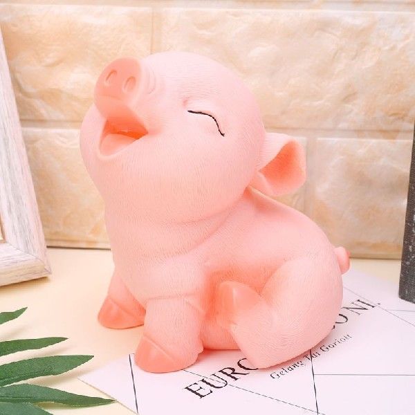 极速Pig Piggy Bank Coirn Money Cash Openable Collectible Sav