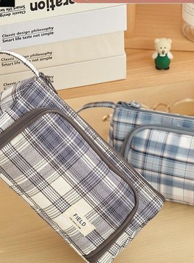 极速Large Capacity oPencil Case Kawaii Canvas Pencilcase Sch